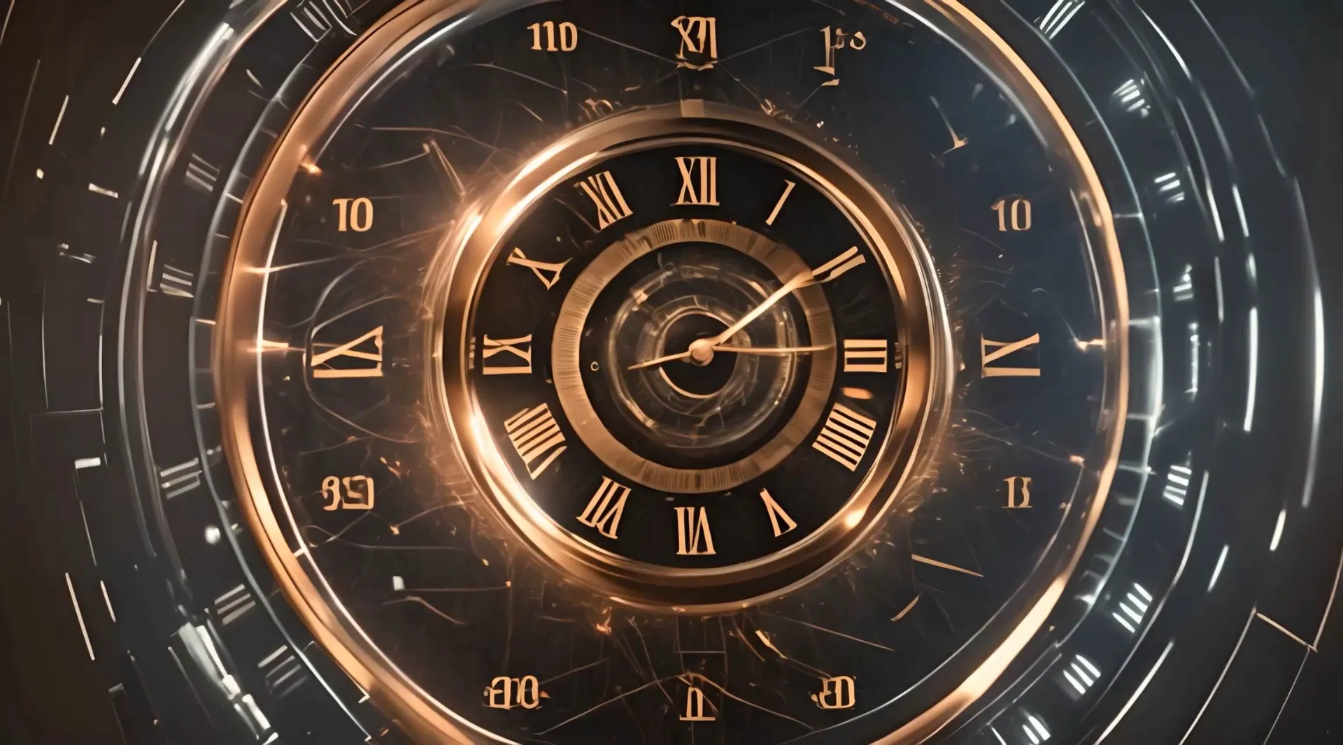 Chrono Twirl Hypnotic Timepiece Backdrop